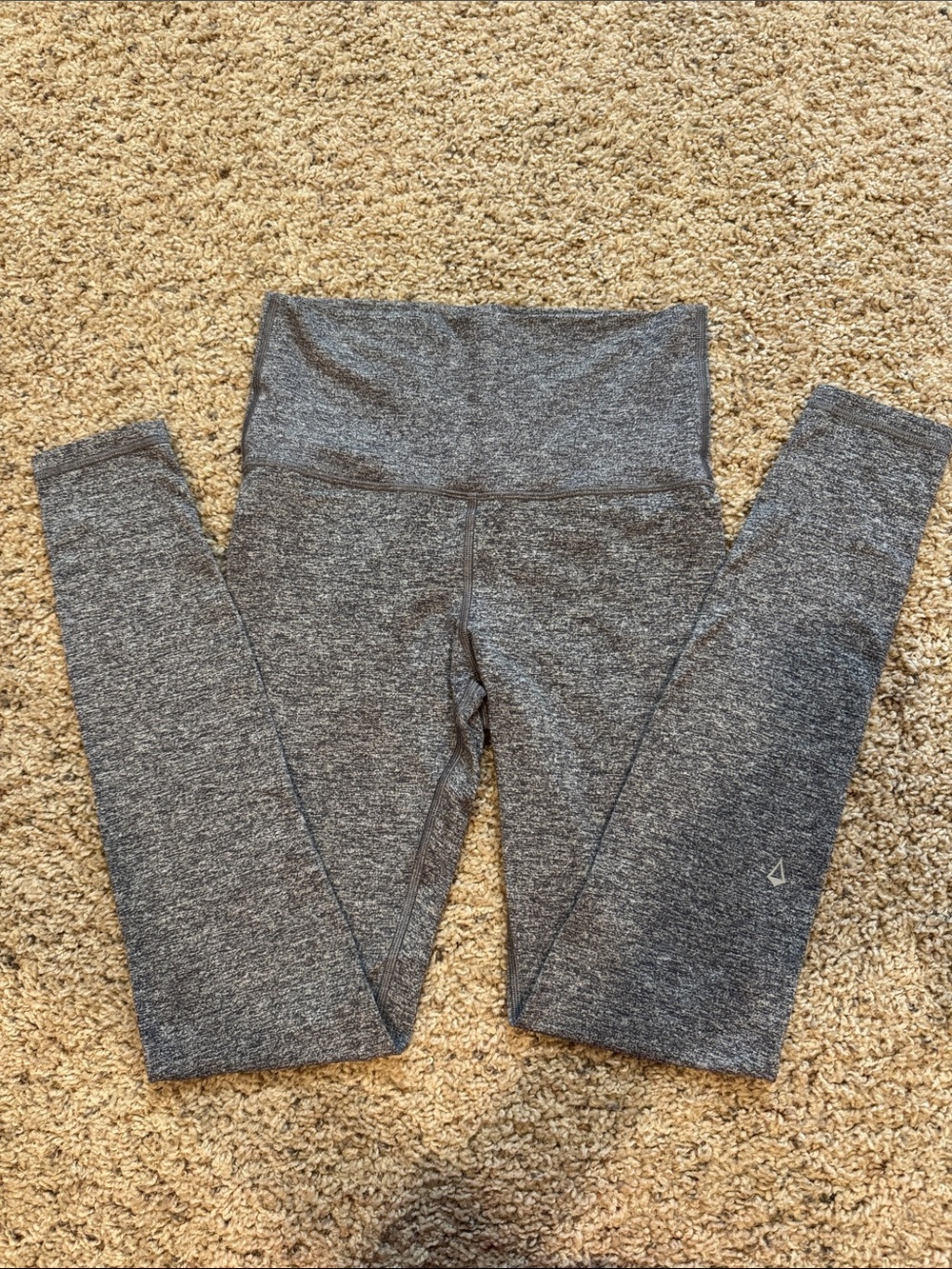 Ivivva Athletic High-Waist Gray full length Leggings size 12